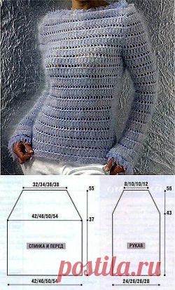 ажурный джемпер из ангоры