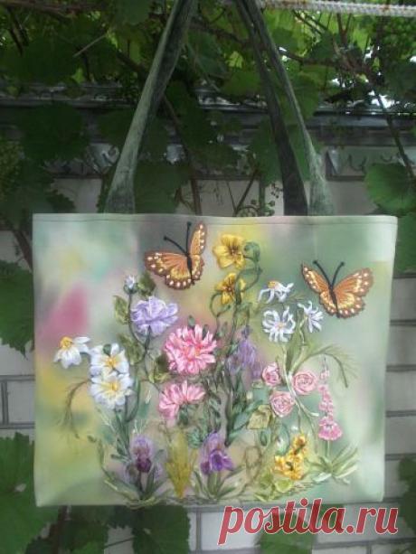 вышивка лентами