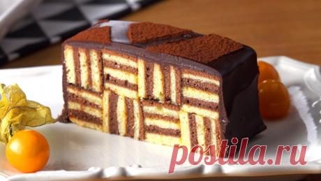 Красивый и вкусный шоколадный торт с кремом. Выпечка - всем на радость!