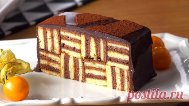 Красивый и вкусный шоколадный торт с кремом. Выпечка - всем на радость!