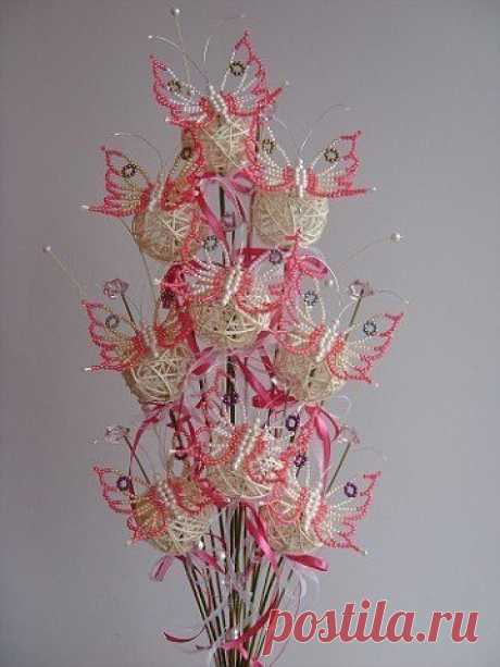 Бабочки из бисера / Рукоделие