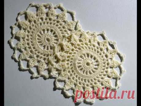 Openwork Circle CROCHET p1 Ажурный круг для шторы. Видео мастер-класс
