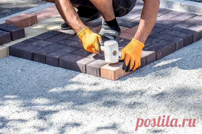 Укладка тротуарной плитки своими руками: пошаговая инструкция с фото | ivd.ru