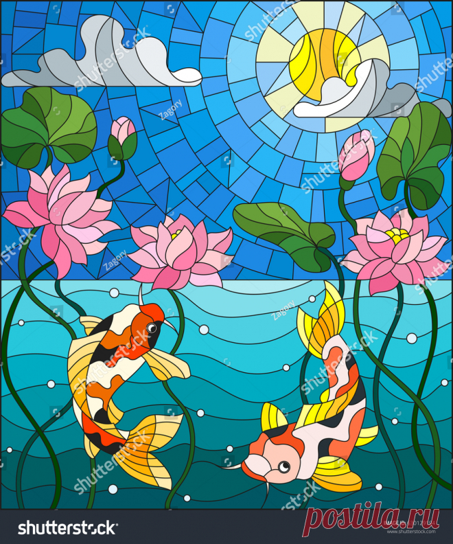 Illustration Stained Glass Style Koi Fish: vector de stock (libre de regalías) 630129194 | Shutterstock Descubre Illustration Stained Glass Style Koi Fish imágenes de stock en HD y millones de otras fotos de stock, objetos en 3D, ilustraciones y vectores libres de regalías en la colección de Shutterstock.  Se agregan miles de imágenes nuevas de alta calidad todos los días.