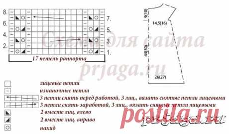 Платье девочке спицами с косами