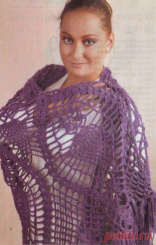JewelCity.ru - Вязание крючком. Шали, палантины, пончо. Схемы и описания.