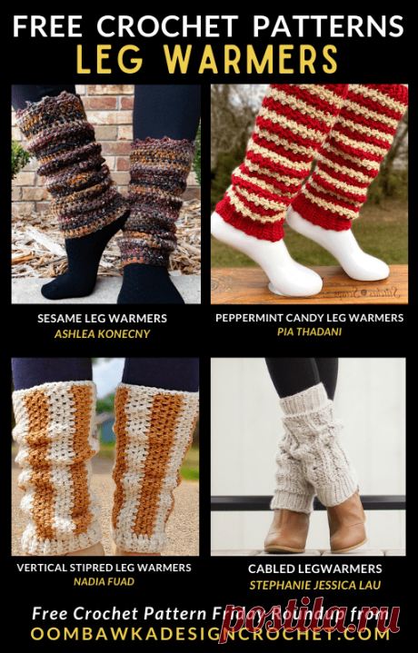 Crochet Leg Warmers Patterns • Oombawka Design Crochet