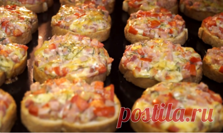 Бутерброды «Ленивая пицца». Это вкуснейшее угощение, которым можно накормить семью и внезапно нагрянувших гостей. | Готовим с Калниной Натальей | Дзен