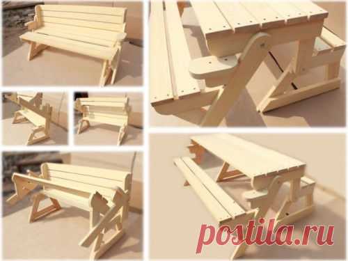 Как сделать скамейку трансформер своими руками?