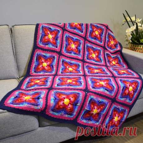 5 ярких пледов на лето, которые можно связать крючком | Paradosik_Handmade Пульс Mail.ru