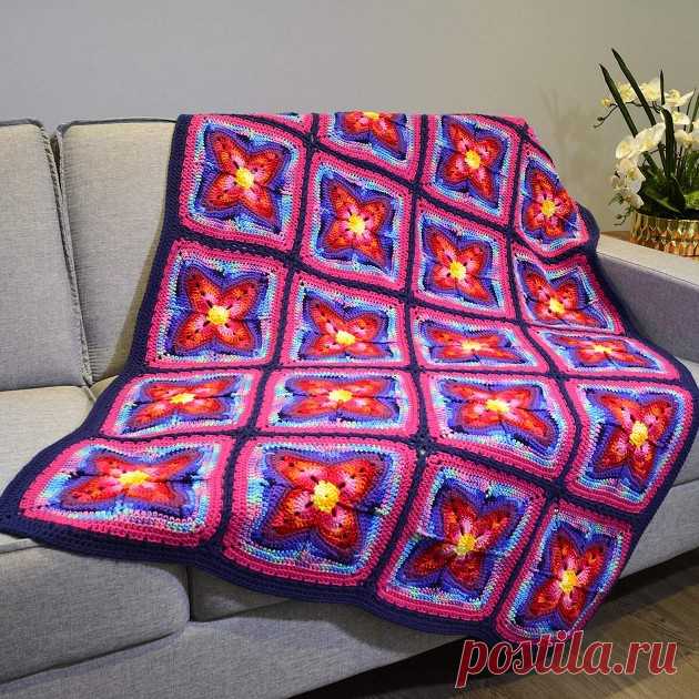 5 ярких пледов на лето, которые можно связать крючком | Paradosik_Handmade Пульс Mail.ru