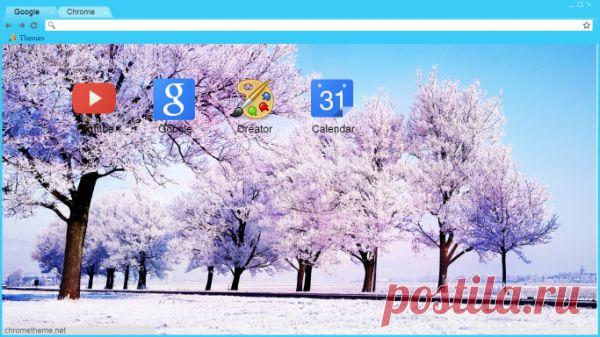 Winter background | Google Chrome Themes