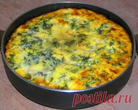 Запеканка с курочкой в яично-сырной заливке — Сад Заготовка