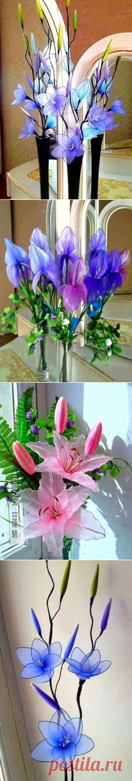 Цветы из капрона