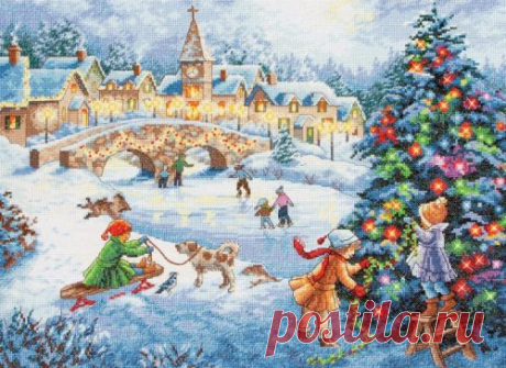 Вышивка "Winter Celebration" | Скачать схему бесплатно