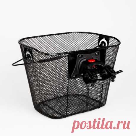 Steel Mesh Bike Basket with Quick Release Bracket, Handlebar Basket for Bicycle | eBay