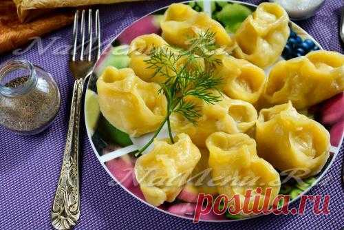 Манты с картошкой, пошаговый рецепт с фото