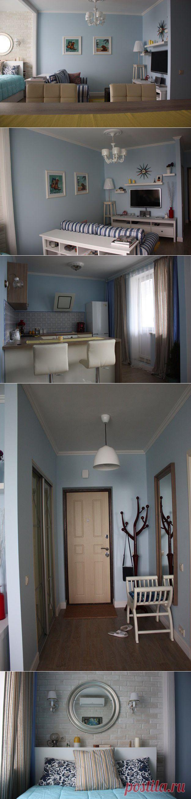 Малогабаритка со вкусом Средиземноморья: 40 метров в Москве