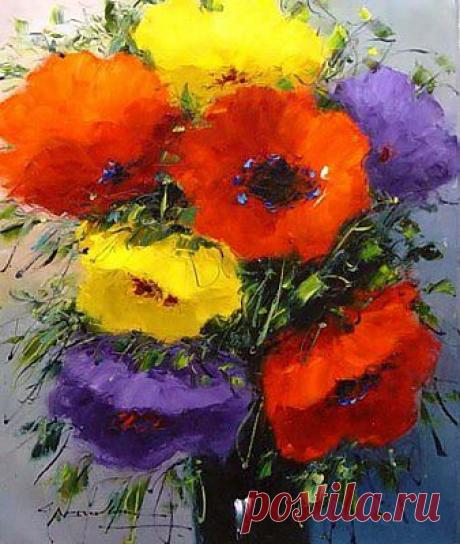 Букеты полевых цветов