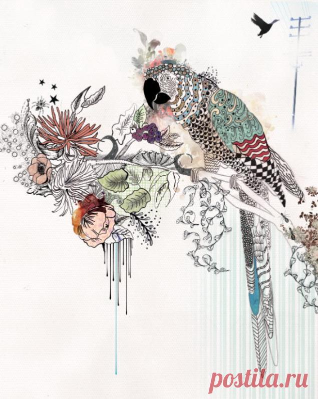 Красивые птички (рисунки, орнаменты) - Ярмарка Мастеров - ручная работа, handmade