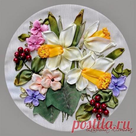 ​Идеи восхитительно красивых картин, которые вышиты лентами