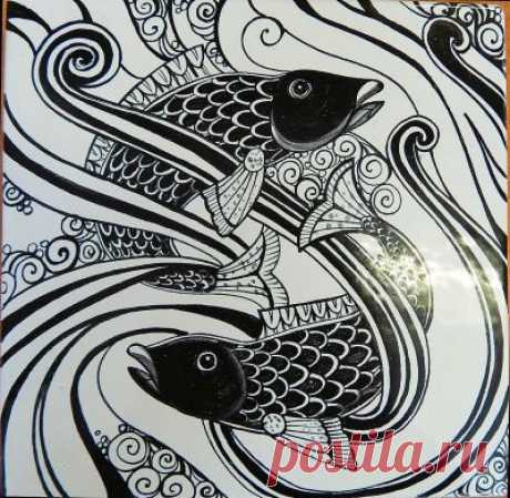 Расписные изразцы серии Модерн
 
Тонкая проработанная живопись по эмали в стиле арт-нуво начала XX века.