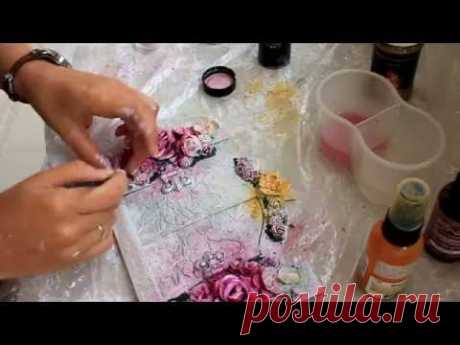 Мастер класс микс медиа альбом |Tutorial mix media albom