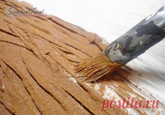 Имитация древесной коры.