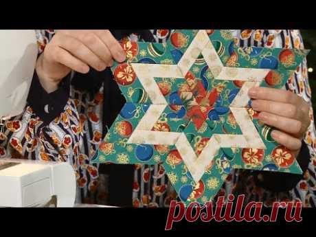 Я люблю пэчворк. Новогодняя салфетка. 13.12.18 - YouTube