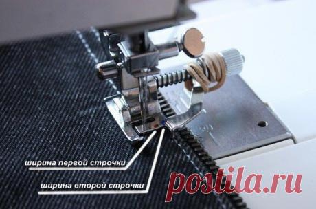 ​Хитрости отстрочки на джинсовой ткани