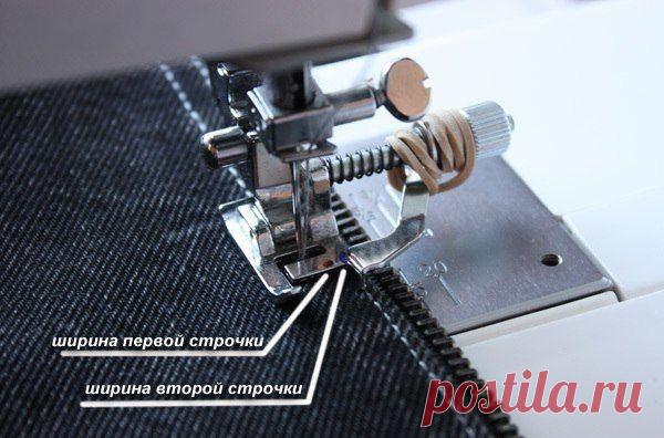 ​Хитрости отстрочки на джинсовой ткани