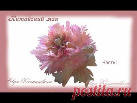 Мак махровый пионовидный.Часть1 Ольга Канунникова