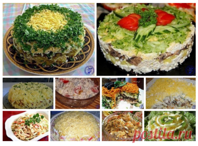 Салаты с грибами: 10 рецептов!