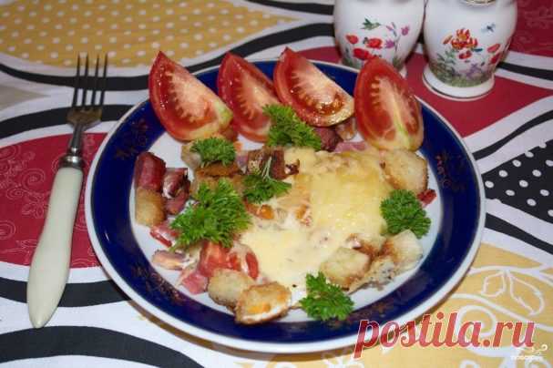 Яичница с колбасой и хлебом - пошаговый рецепт с фото на Повар.ру