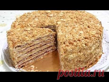 Торт СТЁПКА - РАСТРЁПКА для любителей торта  " Наполеон" /Crispy Napoleon cake