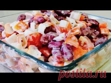 🌶САЛАТ "МАЛИБУ" ПРОСТО ОБЪЕДЕНЬЕ🌶 mitation crabmeat salad🌶