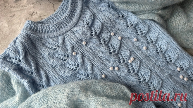 Формирования горловины и скоса плеча без отрыва нити | Мила Кудрявцева Все о вязании и рукоделии | Дзен