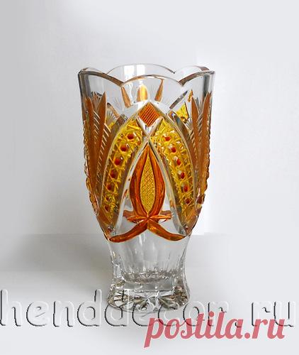 Роспись вазы - Калейдоскоп декора