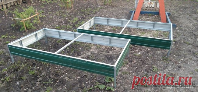 Металлические грядки - удобное решение для приусадебного участка
