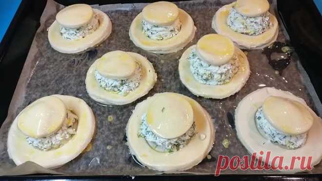 Ленивая вкуснятина из ничего за считанные минуты. Рецепт. Волованы из слоёного теста с творогом