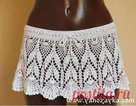 Короткие пляжные юбки крючком. Самая красивая схема юбки Короткие пляжные юбки крючком. Самая красивая схема юбки