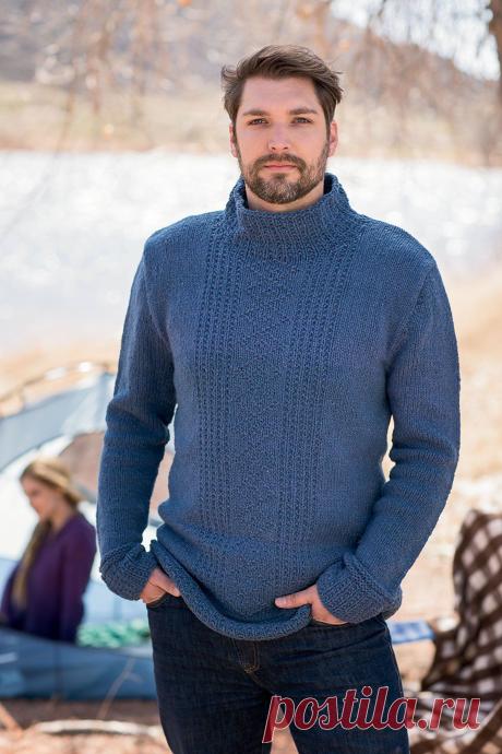 Вязание для мужчин пуловера Deer Isle, Knitscene fall 2014