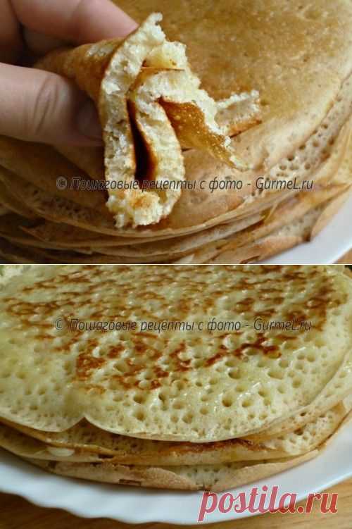 Татарские дрожжевые блины (тәбикмәк).