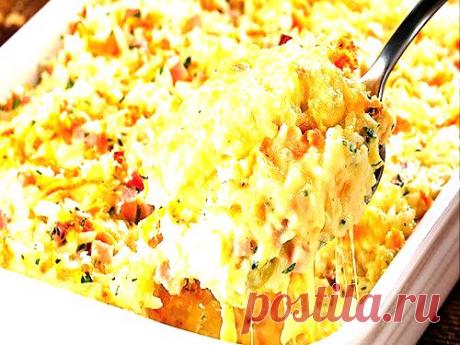 Кулинарные Рецепты: Запеканка с рисом и сыром