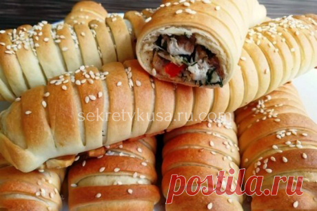Быстрые пирожки с курицей и сыром - Секрет вкуса - sekretvkusa.ru.com