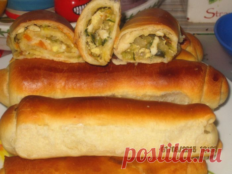 Пирожки трубочки с капустой