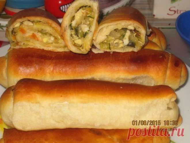 Пирожки трубочки с капустой