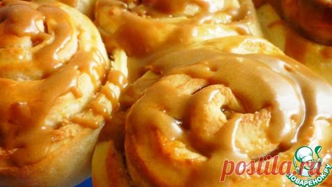 Булочки "Челси" с кофейной глазурью