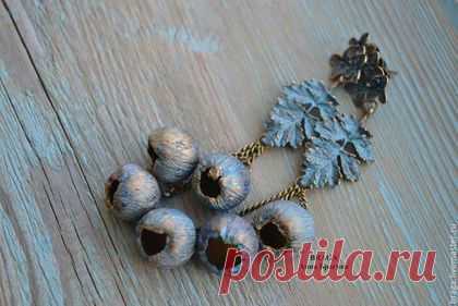 Купить Серьги Сон в летнюю ночь - серьги, серьги длинные, Серьги на цепочках, серьги бутоны