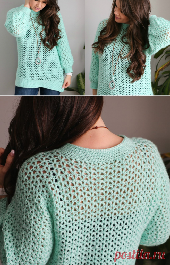 1 Piece V Stitch Pullover - MJ's off the Hook Designs